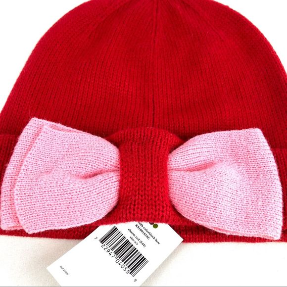 Kate Spade Beanie with Colorblock Bow NWT main image 6